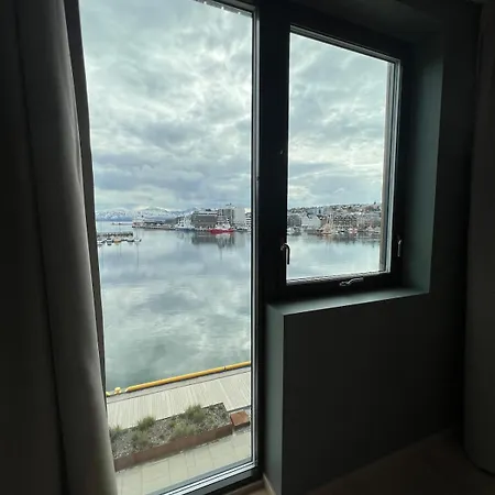 At Vervet, View Of The Sea And The Town Tromsø